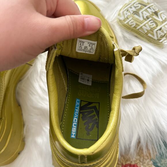 Vans x Collina Strada Gold Metallic Chunky Sneakers - Picture 10 of 11